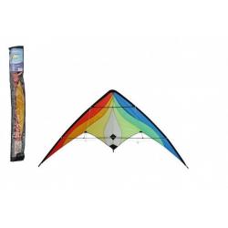 Drak létající nylon 160x80cm barevný v sáčku
