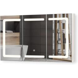 MIADOMODO Zrcadlová skříňka s LED osvětlením, 100 x 60 cm