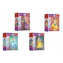 Minipuzzle Krásné princezny/Disney Princess 54dílků