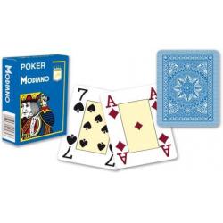 Modiano 4 rohy 100% plastové karty - Světle modré