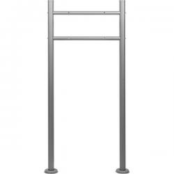 STILISTA Stojan na poštovní schránku, 120 cm, stříbrná