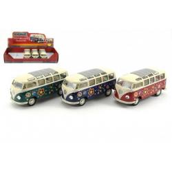 Autobus Kinsmart Volkswagen Classical kov 18cm - 3 barvy