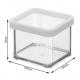 LOFT Dóza na potraviny, transparentní, plast, 0,5 l