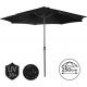 MIADOMODO Slunečník s kličkou 250 cm, černý