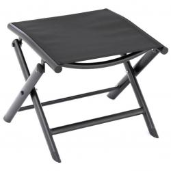 Sklopná hliníková stolička, černá
