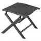 Sklopná hliníková stolička, černá