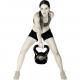 MOVIT Kettlebell činka - 12 kg, černá/tmavě modrá