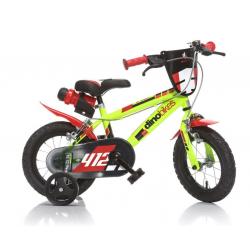 Dětské kolo Dino 12&quot ,  HiTech ocel, svítivě zelené