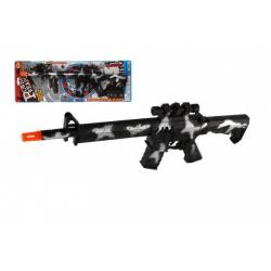Samopal 43 cm, na setrvačník se zvukem, plast