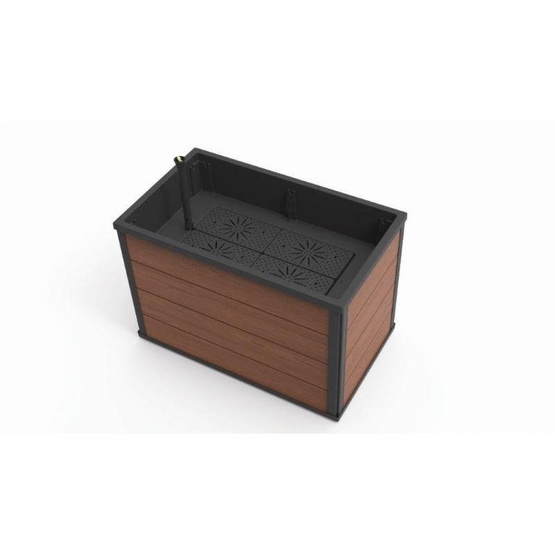 KETER Květináč Maple Mobile Urban Garden Bed 88L, hnědý Pro dům a zahradu