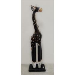 Dřevěná socha žirafa, 50 cm