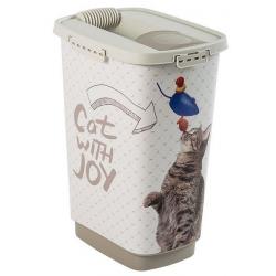 Kontejner na krmivo CODY 25 L, CAT WITH JOY, plast
