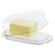 Dóza na máslo FRESH, plast, transparentní/bílá