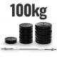 PHYSIONIC Vzpěračský set se závažím 100 kg, 180 cm, ocel