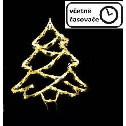 Vánoční dekorace na okno - 50 LED, strom
