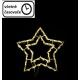 Vánoční dekorace na okno 34 cm, hvězda, 35 LED, teple bílá