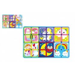 Magnetické puzzle fantazie plast, 12ks