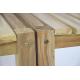 Zahradní set lavic a stolu DIVERO - neošetřené týkové dřevo - 150 cm