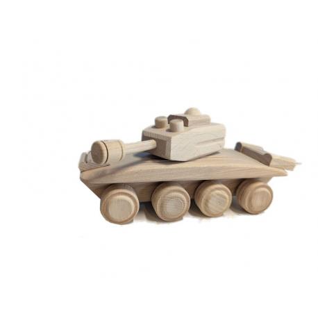 Dřevěný tank, 22 x 8 x 10 cm