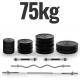PHYSIONIC Vzpěračský set se závažím, hvězdicové zámky, 57 kg