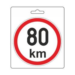 Samolepka omezená rychlost 80km/h (110 mm)