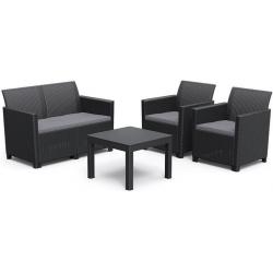 CLAIRE 2 SEATERS SOFA set  - grafit