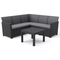 CLAIRE 5 SEAT CORNER set, grafit