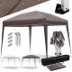 JAGO Zahradní párty stan, 3 x 3 m, hnědý