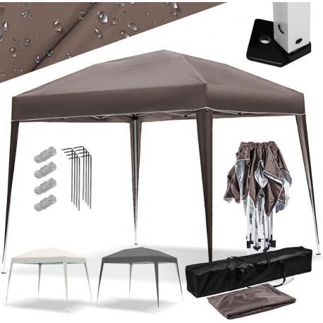JAGO Zahradní párty stan, 3 x 3 m, hnědý