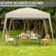 JAGO Zahradní párty stan, 3 x 3 m, béžový