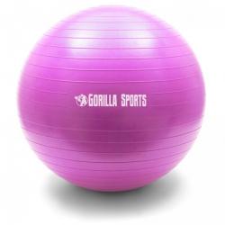 Gorilla Sports gymnastický míč, 75 cm, fialový