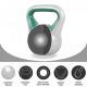 Gorilla Sports Kettlebell činka, vinylová, zelená, 10 kg