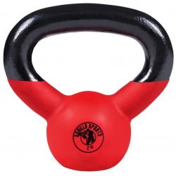 Gorilla Sports kettlebell činka, pogumovaný povrch, 2 kg