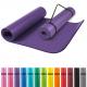 Gorilla Sports Podložka na jógu, 190 x 100 cm, fialová