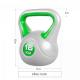 Gorilla Sports Kettlebell činka, vinylová, sv. zelená, 16 kg