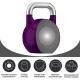 Gorilla Sports Soutěžní kettlebell, fialový, 20 kg