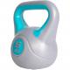 Gorilla Sports Kettlebell činka, vinylová, modrá, 5 kg