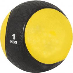 Gorilla Sports Medicinbal, žlutý/černý, 1 kg