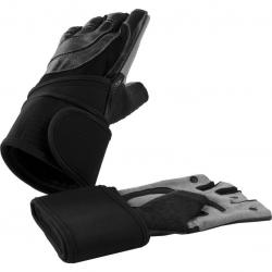 Gorilla Sports Tréninkové rukavice černá/šedá, L