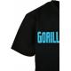 Gorilla Sports Sportovní tričko, černo/neonově tyrkysová, L