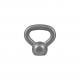 Gorilla Sports Kettlebell činka, litina, šedá 2 kg