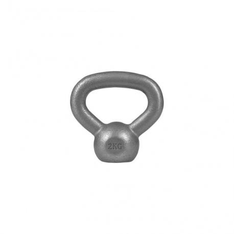 Gorilla Sports Kettlebell činka, litina, šedá 2 kg