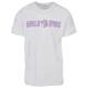 Gorilla Sports Sportovní tričko s potiskem, bílo/fialová, L