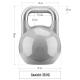 Gorilla Sports Soutěžní kettlebell, šedý, 36 kg