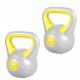 Gorilla Sports Sada Kettlebell činek, plast, 2 x 4 kg
