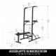 Gorilla Sports Lavice multistation, 138 x 74 x 222 cm