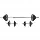 Gorilla Sports Činkový set, pogumované kotouče, 100 kg