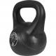Gorilla Sports kettlebell činka, plast, černá, 16 kg