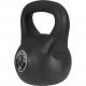 Gorilla Sports kettlebell činka, plast, černá, 12 kg