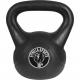 Gorilla Sports kettlebell činka, plast, černá, 18 kg